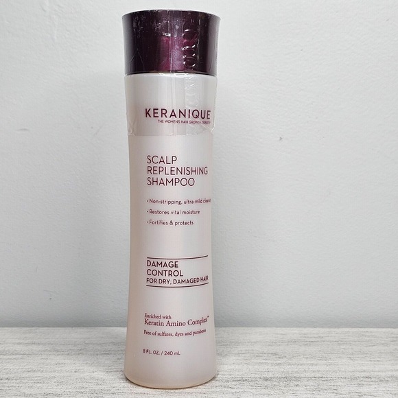 KERANIQUE Scalp Replenishing Shampoo Damage Control, For Dry Damaged Hair 8oz - Picture 1 of 2